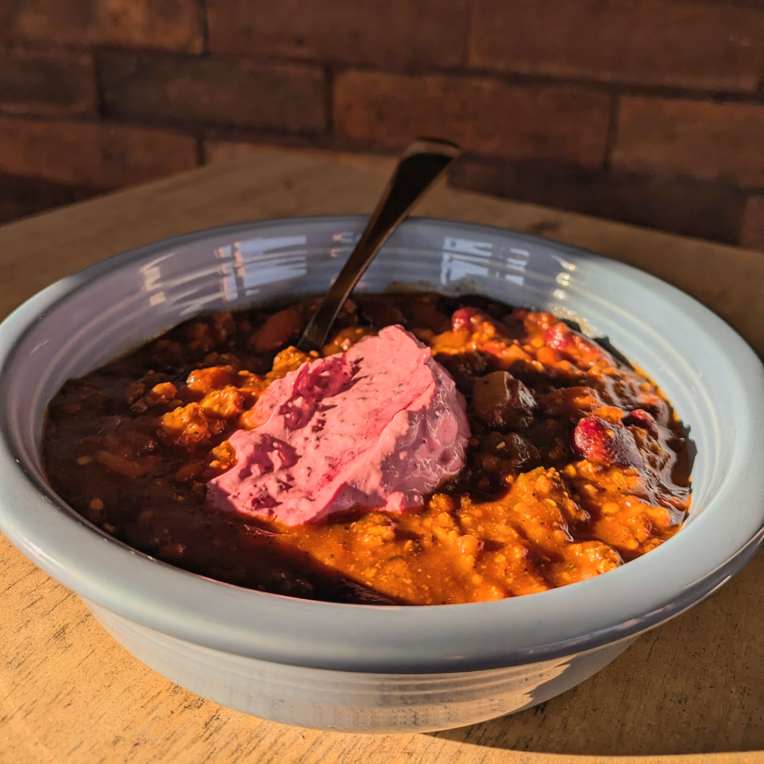 Cozy & Bold: Chili with a Heart(beet) Twist